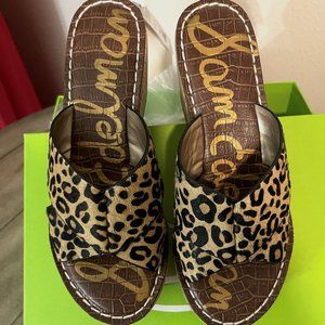 stylish Sam Edelman Sandals cheetah print 7.5